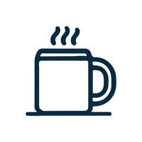 Coffee cup Icon Flat Style. Cup Vector. Mug Isolated Icon. vector