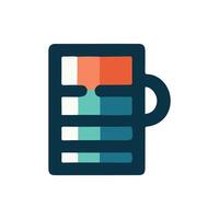 Coffee cup simple icon. Vector illustration