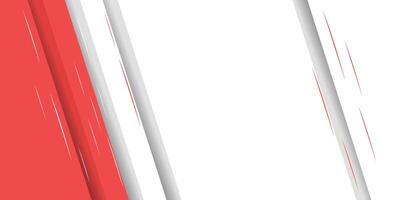 Modern stylish red background with paper effect vector