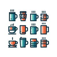 Coffee cup simple icon. Vector illustration