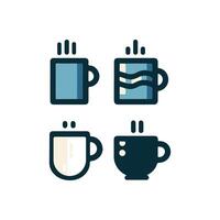 Coffee cup simple icon. Vector illustration