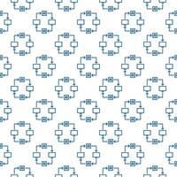 Artificial Intelligence Computers with Arrows vector AI thin line seamless pattern