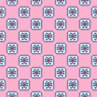 Computer Chip with AI Brain vector Artificial Intelligence Technology colored seamless pattern