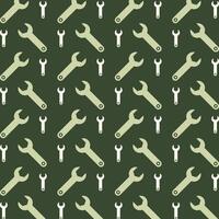 Configure icon repeating trendy pattern beautiful green vector illustration background