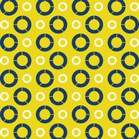 Pie Chart icon repeating trendy pattern colorful vector illustration yellow background
