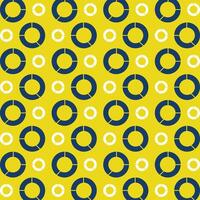 Pie Chart icon repeating trendy pattern colorful vector illustration yellow background