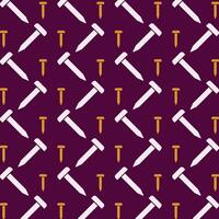 Nail Icon Vector Illustration repeating trendy cute pattern colorful red background