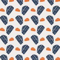 Cheese abstract icon repeating trendy pattern vector illustration grey background