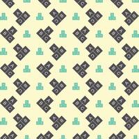 ABC Cubes trendy pattern design beautiful repeating vector illustration background