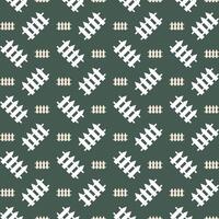 Fence icon Vector Illustration repeating trendy cute pattern colorful green background