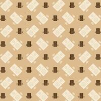 Speaker trendy repeating pattern brown abstract background vector illustration