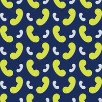 Call icon repeating green trendy pattern colorful vector illustration background
