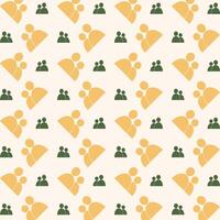 Users icon repeating trendy pattern colorful vector illustration wallpaper background