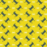 Barrier repeating trendy pattern colorful vector illustration yellow background