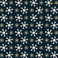 Snow Flake icon repeating trendy pattern colorful vector illustration dark background