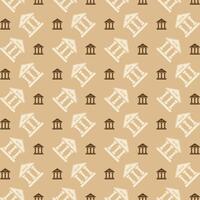 Bank trendy repeating pattern brown abstract background vector illustration