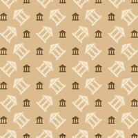 Bank trendy repeating pattern brown abstract background vector illustration