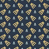 Hospital icon repeating yellow trendy pattern colorful vector illustration background