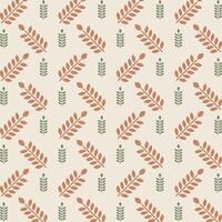 Grain icon repeating trendy pattern beautiful vector gift wrapping background