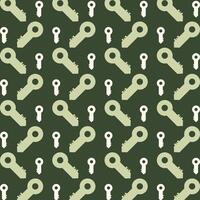 Key icon repeating trendy pattern beautiful green vector illustration background