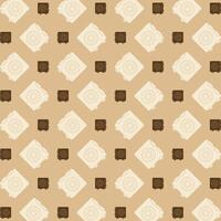 Vault trendy repeating pattern brown abstract background vector illustration