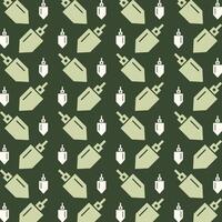 Plumb Bob icon repeating trendy pattern beautiful green vector illustration background