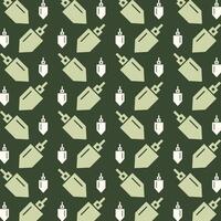 Plumb Bob icon repeating trendy pattern beautiful green vector illustration background