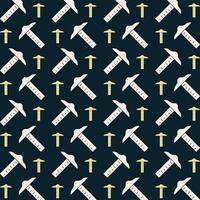 Drafting Tool icon repeating trendy pattern colorful vector illustration dark background