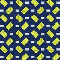 Envelope icon repeating green trendy pattern colorful vector illustration background