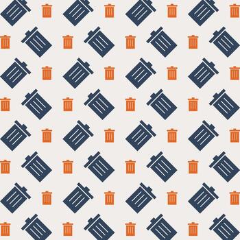 Delete abstract icon repeating trendy pattern vector illustration grey background
