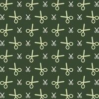 Cut icon repeating trendy pattern beautiful green vector illustration background