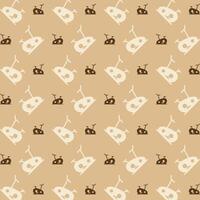 Exercise Bike trendy repeating pattern brown abstract background vector illustration