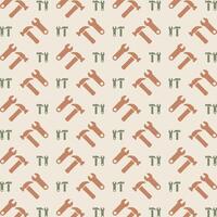 Tools icon repeating trendy pattern beautiful vector illustration natural background