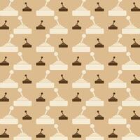 Game pad trendy repeating pattern brown abstract background vector illustration