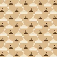 Game pad trendy repeating pattern brown abstract background vector illustration