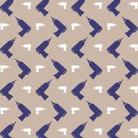 Drill icon repeating trendy pattern beautiful grey background vector illustration