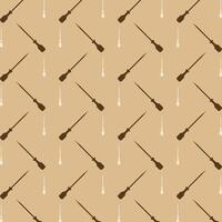 Skewer trendy repeating pattern brown abstract background vector illustration