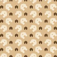 Barn trendy repeating pattern brown abstract background vector illustration