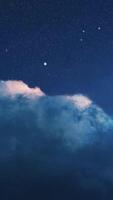 unicornio Sueños estrellado brillar y burbuja nubes deleite video