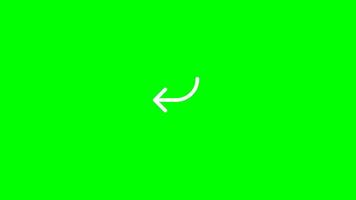 Icon Arrow Curve Down Left video