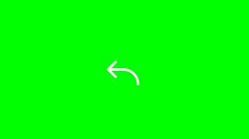 Icon Arrow Curve Up Left video