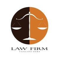 Law firm logo vector template