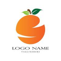 naranja logo vector modelo