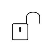 Lock silhouette vector icon