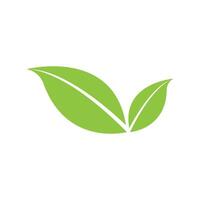 leaf ecology nature element vector icon