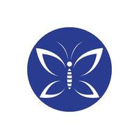 plantilla de logotipo de mariposa vector