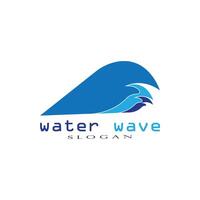 Water wave Logo Template vector