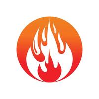 Fire flame Logo Template vector icon Oil, gas and energy logo concept