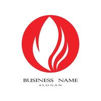 plantilla de logotipo de llama de fuego icono vectorial concepto de logotipo de petróleo, gas y energía vector