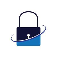 Lock silhouette vector icon